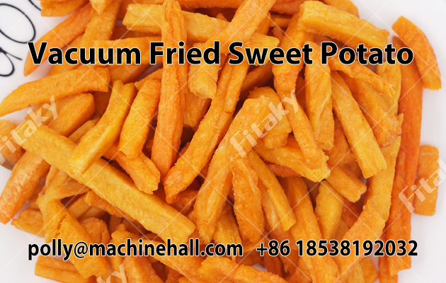 Vacuum fried sweet potato