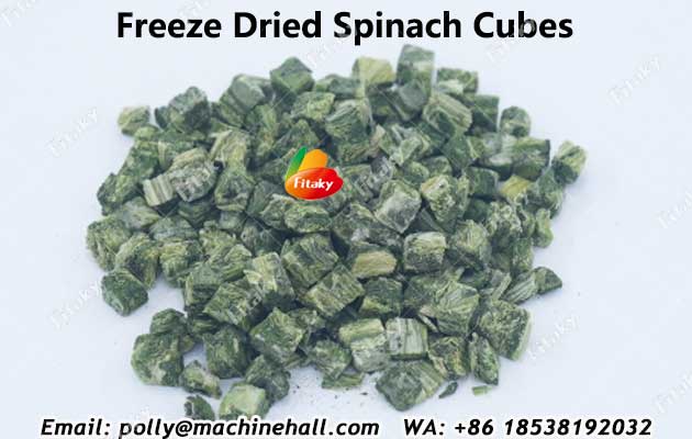 Freeze-dried-spinach-cubes